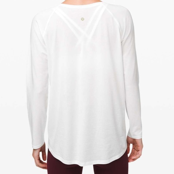 Lulu🍋 LNY White Emerald Long Sleeve, size 6 - Picture 5 of 12